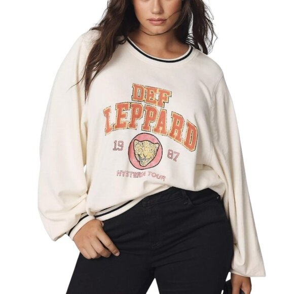 Pilcro Def Leppard Varsity Sweatshirt, M - Picture 11 of 11